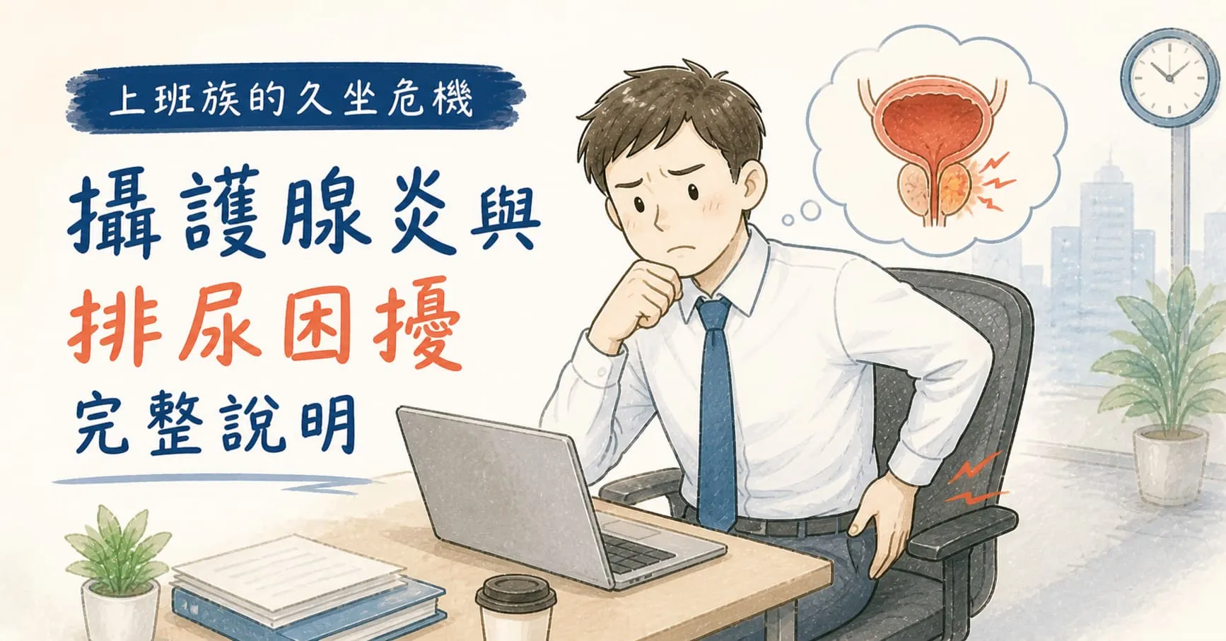 新店上班族的久坐危機｜攝護腺炎與排尿困擾完整說明